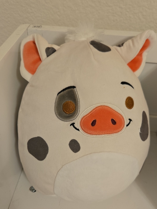 Disney Other - Disney Squishmallow Pua Pig Plush — White, Gray Nwt